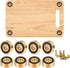 Sowhatsowoo 8 Pcs Brass Cutting Board Feet with Non Slip Pads 1.18 x