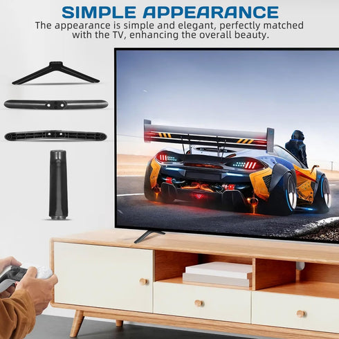 FAVOMOTO 2PCS 40 Inch TV Stand Legs, Universal TV Base Stand Replacement Legs Base for Living Room Flat Screen Tvs