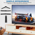 SHINEOFI 40 Inch Universal TV Base Stand Legs Screws for Flat Screen TVs Adjustable Height Modern Design Black