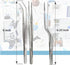 6" (15.2 cm), (6" Set 3pcs) Lab Tweezers High Precision Forceps, Fine Strong Point tweezers, Stainless Steel