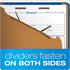 Pendaflex Classification Folders, Standard, Dark Blue, 3 Dividers, 10/BX, Letter Size