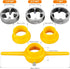 6PCS PVC Thread Maker Tool Kit, Reusable Pipe Threader Plumbing Tool with 1/2 Inch, 3/4 Inch, 1 Inch Dies