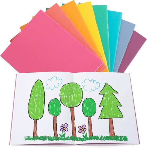 Mr. Pen - Colorful Blank Books, 4.2 x 5.5 Inches, 32 Pages, 8 Pack, Mini Notebooks for Kids, Unlined Journal for
