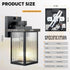 Dusk to Dawn Outdoor Lighting, Waterproof Outdoor Porch Light with Tempered Glass, Outdoor Light Fixture for House