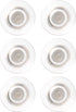 Quartet Strong Magnets for Glass Whiteboard, Large Clear Rare Earth Magnets, 6 Pack (85391)