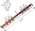 Moterm 2 Pieces 6-Hole Ring Binder Mechanisms Replacement Kit | A5 Size, Rose Gold Color, 19mm