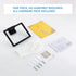 Hand Towel Holder for Bathroom, Matte Black Square Wall Mount Towel Rings, SUS 304 Stainless Steel Shower Hanger