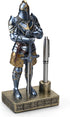 Knight Pen Stand Decoration, Resin Pen Holder Art Craft Paperweight for Desktop Organizer, Gifts for Boyfriend,