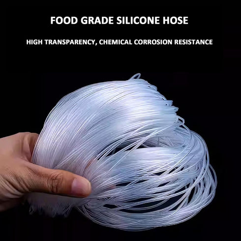 (32.8Ft) Aquaculture,1.6MM*6.4MM COYOUCO Food Grade Silicone Tube for Home Brewing, Beer Lines, Wine Making