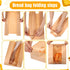 Yuanan 150PCS Window,14" 8.3" 3.5" 30 Bakery Bags with X X Cookie Bags Bread for Homemade Bread, Sourdough Breads Paper