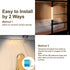 30 Counter Closet (7.8inch-30LED-1 Pack) LEPOTEC LED Under Lighting, Motion Kitchen Cabinet Light, Battery Operated