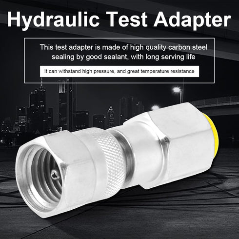 Hydraulic Test Adapter G1/4 for Lab Pumps, M16x2 Thread Pressure Test Point Coupling for Hydraulic System Detection