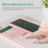 Pink Rechargeable Scientific Calculator 991ES MAX, Foldable with Notepad, 417 Functions, Solar Energy for Students