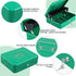 Lock,Tiered,4 5 Slots,11.8" 9.5" 3.5",Green xydled Cash Box with Money Tray and Key Bill / Coin x x