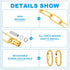 1 4 Set 110 lbs PATIKIL ft Light Fixture Chain, Lighting Chain Metal Looping Link with Quick Link Screw Lock Connectors