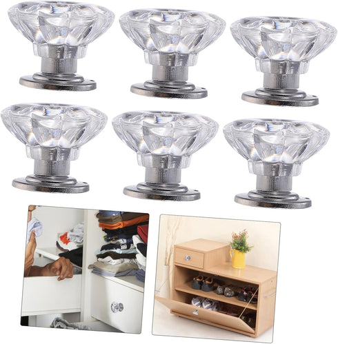 POPETPOP 6-Pack Mini Smooth Knobs for Jewelry Box - Stylish Replacement Pulls