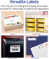 Avery Printable Mini-Sheets Shipping Labels, 2" x 4", White, 100 Blank Stickers, Permanent Adhesive, Laser/Inkjet