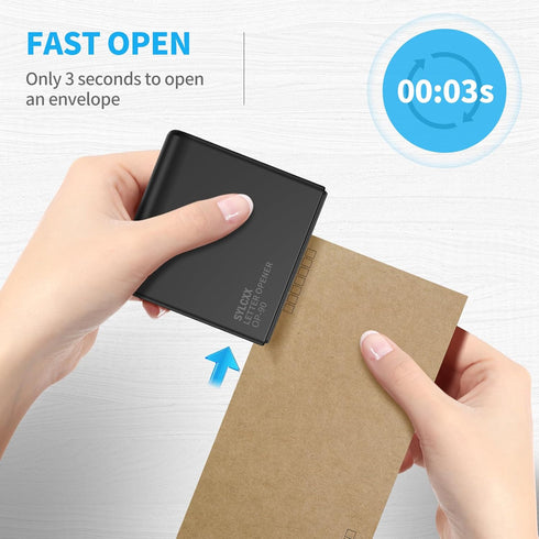 Portable Desk Electric Letter Opener, Efficient Envelope Slitter Tool for Office, Home, Universal Envelope Opener