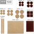 X-PROTECTOR Felt Furniture Pads, 133 PCS Premium Brown and Beige Pads - Best Protectors for Hardwood & Laminate Flooring