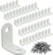 Alise 50PCS L Bracket Corner Brace,White Stainless Steel L Brackets for Shelves,Heavy