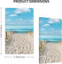 Blue Ocean White Sand Beach Outlet Covers, 1 Gang No Device Blank Wall Plate, Standard Size Light Switch Cover