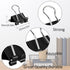 JANYUN 150Pcs Medium Binder Clips, 25mm/1 Inch Large Paper Clamps for Office School Home Supplies (Black)