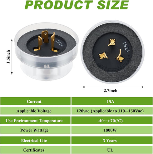 2 120v 50/60hz Retisee Pcs Outdoor Photocell Light Control Lock Photocontrol Dusk to Dawn Light Switch Photocell Sensor