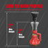 5 Ton (10,000 LBs) Professional Car Support Screw Jack - Red for House Construction Bridge Stabilization