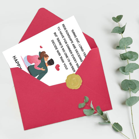 Charming Romantic Birthday Card for Your Loved One - Perfect Gift for Him/Her