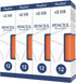 Madisi Wood-Cased #2 HB Pencils, Yellow, Pre-sharpened, 16 Packs of 12 Count, 192 Pencils