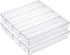 Kingrol 10 Pack Clear Drawer Organizer Trays, 12 x 3 x 2 Inch Storage Bins for Kitchen, Bathroom, Office