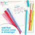 Ooly Fine Line Gel Pens Set of 6 Pens, 0.7mm Fine Point Bright Pens for Kids, Adults, Art Supplies