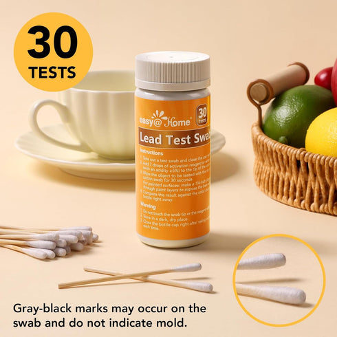 30 30-Second #EZLT-S:30 Easy@Home Lead Test Kit Rapid Swabs, Results Surface Lead Screen for Painted Walls, Woodwork
