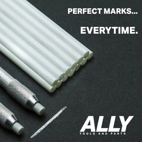 ALLY Tools Two Round Soapstone Holder with 14 Quality Round Soapstone Pens for Welders