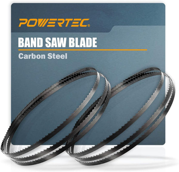 POWERTEC 59-1/2 Inch Bandsaw Blades, 1/4" x 6 TPI for Wen 3959, 2 Pack for Woodworking