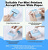 6 57 30mm,Compatible A6,Vretti TP6S Rolls Mini Thermal Printer Sticker Paper,Thermal Sticker Paper X with Most inkless