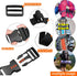 Premium Utility Straps with Quick Release Buckle, Adjustable Nylon Lashing Straps for Camping Gear, Black 4Pcs