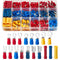 Chanzon 200pcs Insulated Crimp Wire Connector Terminal Assortment, Butt Splice, Male & Female Spade, Fork, Ring Kit