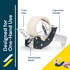 Excell Low Noise Tape Dispenser, 2" Wide with Pushflap Technology for Quiet Carton Sealing - Includes Tape Roll
