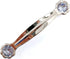 JETLAND 4-Pack, 4" PW6738GO102 Cabinet Drawer Crystal Pulls, Golden with Clear Glass, Hole Centers, Shining Daisy