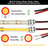 25 Pack 2 5v 12v 24v Lights(10mm,White) Flutesan Solderless LED Tape Light Connector Pin Terminal Block Screw Down LED