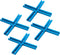 POWERTEC 71609-P4V 3" T-Track Intersection Kit with Predrilled Mounting Holes, 4 Sets,