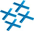 POWERTEC 71609-P4V 3" T-Track Intersection Kit with Predrilled Mounting Holes, 4 Sets,