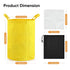 5 5 Pack 25-220 Gallon Filter Bag, Mesh Filter Bags with Handle Micron Bags for Hydroponics, Brewing, Gardening