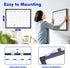 TRIPOLLO Dry Erase Calendar Whiteboard for Wall, 24" x 18" Magnetic Monthly Calendar with Black Aluminum Frame