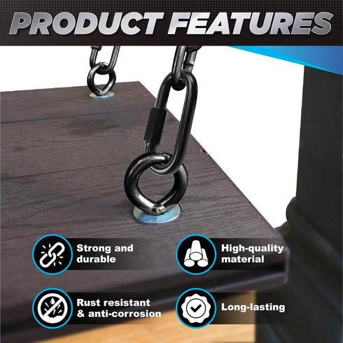8PCS 2.3” Chain Quick Links, Heavy Duty Anti-Rust Carabiner for Chain Connecting, Key Chain, Pet Leash