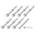 Hex Head Screws Bolts, Nuts, Flat & Lock Washers Kits - 5/16-18x4" 8 Set, Stainless Steel Fully Threaded Machine Screws