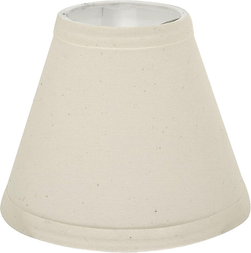 Aspen Creative 32118-2A Set (2 Pack), 6 inch (3" 6" 5") Small Hardback Empire Shape Chandelier Clip-On Lamp Shade
