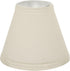 Aspen Creative 32118-2A Set (2 Pack), 6 inch (3" 6" 5") Small Hardback Empire Shape Chandelier Clip-On Lamp Shade