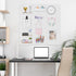 FZK Peg Board, 4 Pack Plastic Wall Organizer, White Pegboard, No Drilling Required, 24x24 inch for Craft Room